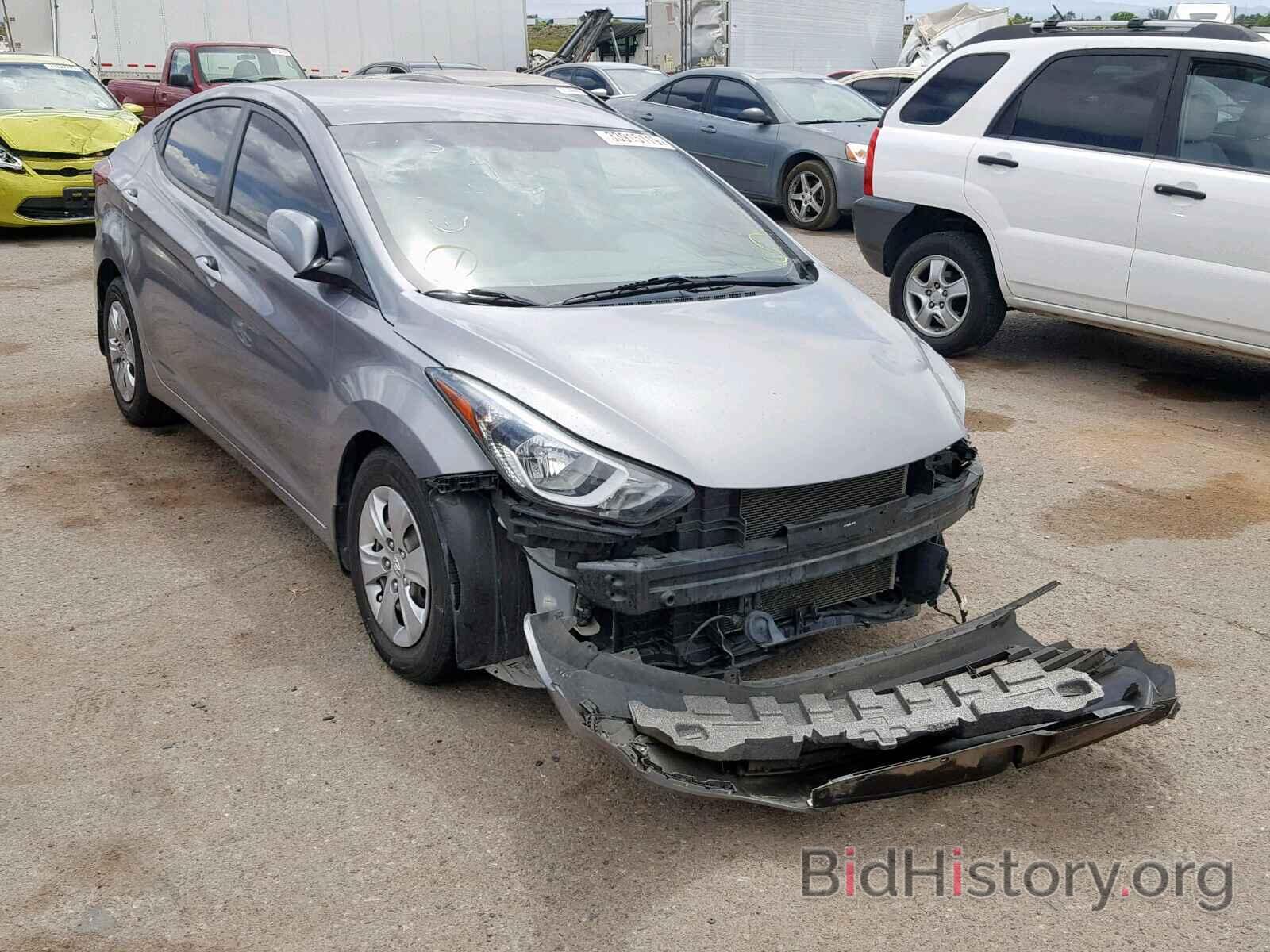 Photo KMHDH4AE1GU511565 - HYUNDAI ELANTRA 2016