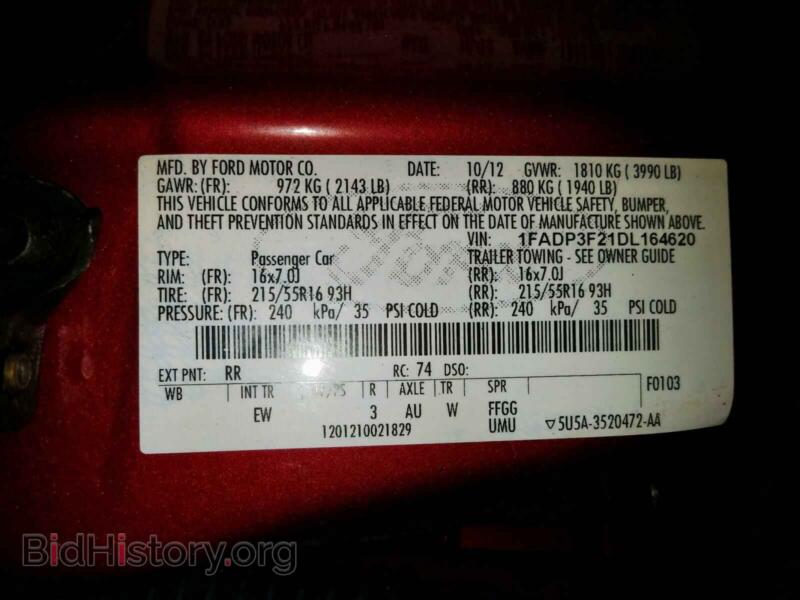2013 Ford FOCUS (VIN 1FADP3F21DL164620) — photo 10 of 10