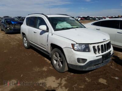 2014 Jeep COMPASS Compass LA, white — VIN 1C4NJCEB6ED703343, Copart
