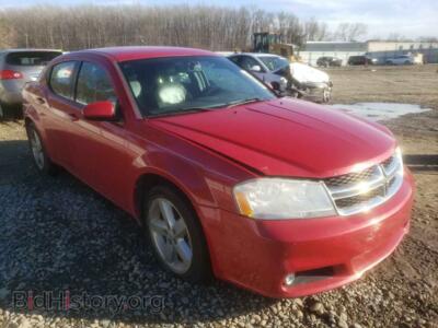 2011 Dodge AVENGER AVENGER LU, красный — VIN 1B3BD2FB9BN524546, Copart