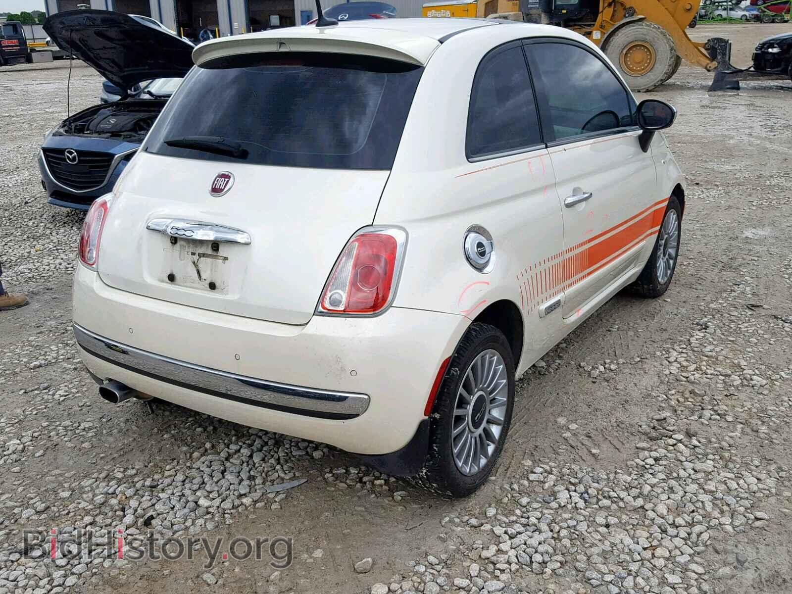 2012 FIAT 500 - VIN: 3C3CFFCR2CT123710 - Фото 4