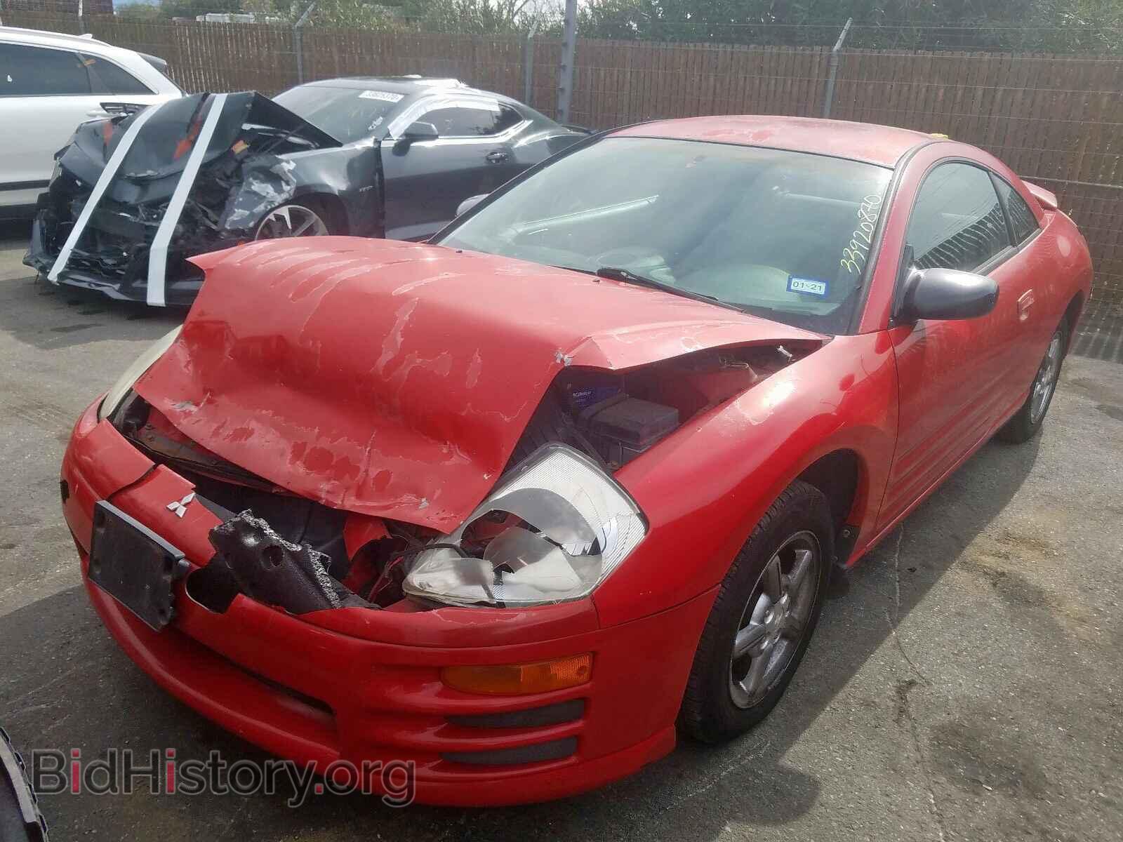 2002 MITSUBISHI ECLIPSE - VIN: 4A3AC34G22E065715 - Фото 2