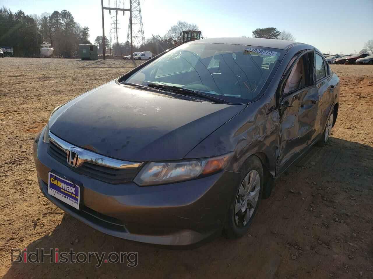 2012 HONDA CIVIC - VIN: 2HGFB2F5XCH522171 - Фото 2