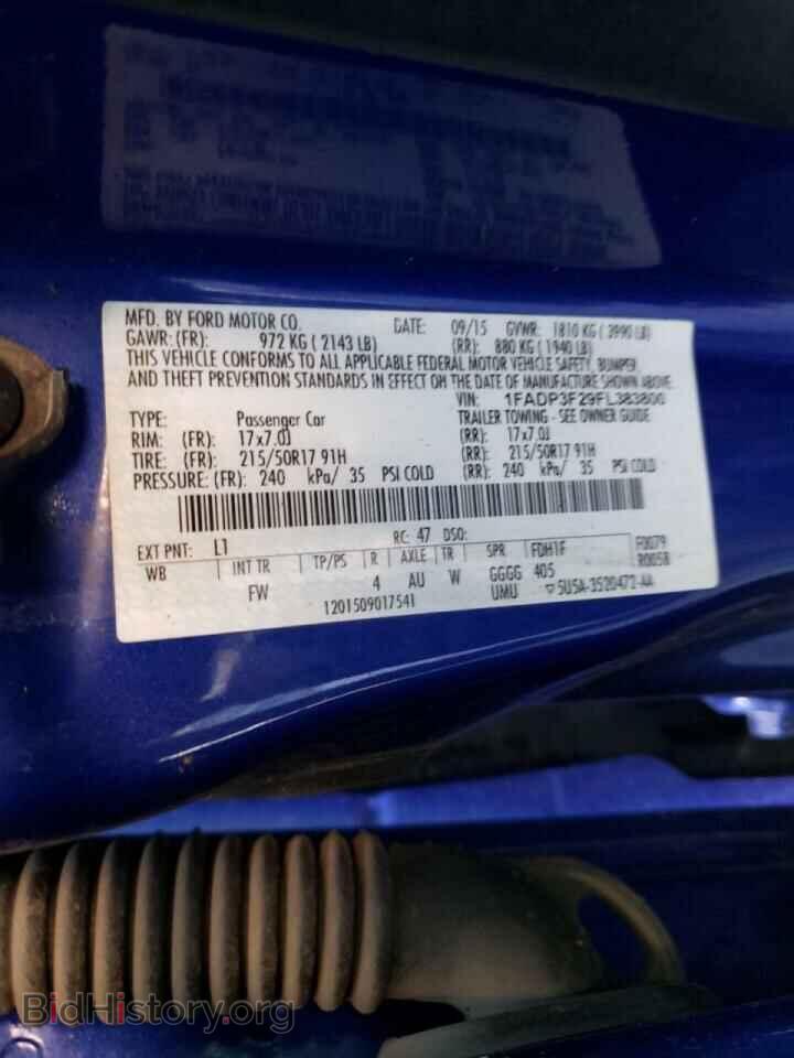 2015 FORD FOCUS - VIN: 1FADP3F29FL383800 - Фото 10