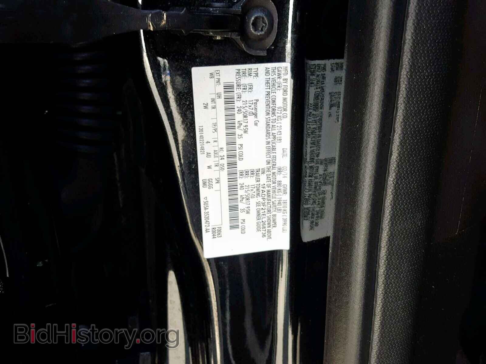 2014 FORD FOCUS SE - VIN: 1FADP3F21EL268736 - Фото 10