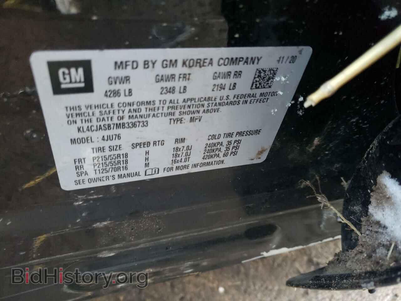2021 BUICK ENCORE - VIN: KL4CJASB7MB336733 - Photo 10