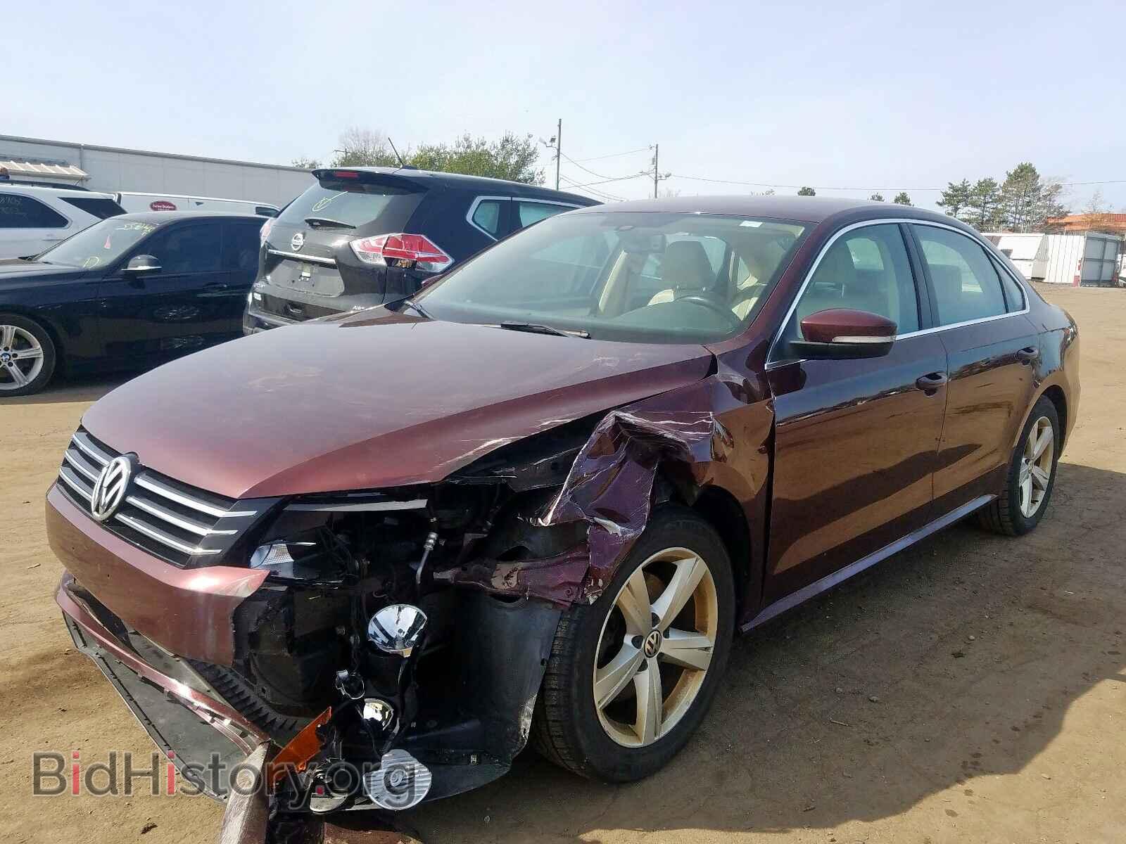 2013 VOLKSWAGEN PASSAT - VIN: 1VWBP7A36DC054801 - Фото 2