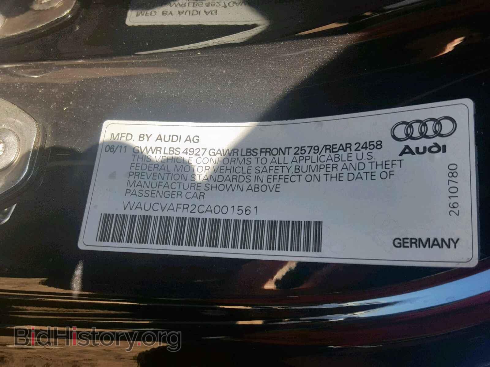 2012 AUDI S5/RS5 - VIN: WAUCVAFR2CA001561 - Photo 10