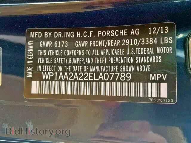 2014 PORSCHE CAYENNE - VIN: WP1AA2A22ELA07789 - Фото 10