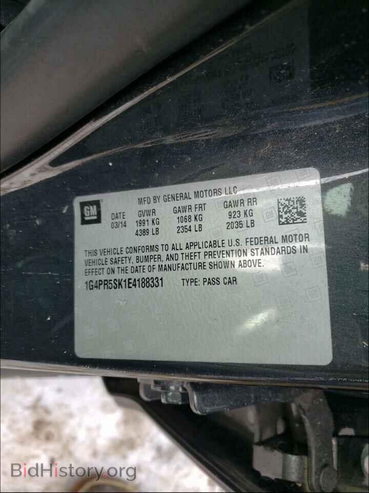 2014 BUICK VERANO - VIN: 1G4PR5SK1E4188331 - Фото 10