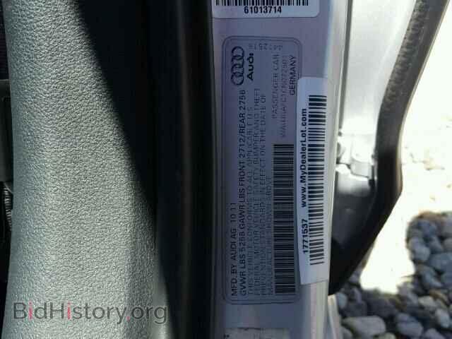 2012 AUDI A6 - VIN: WAUJGAFC1CN072501 - Фото 10