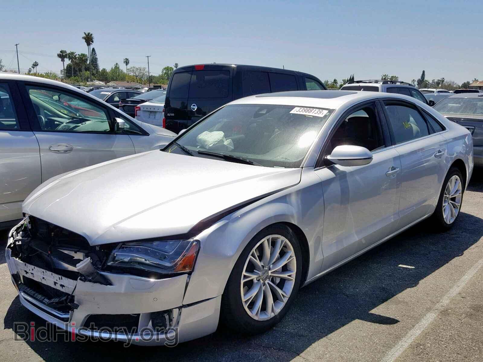 2014 AUDI A8 - VIN: WAUAGAFD2EN007460 - Фото 2