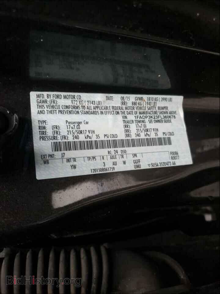 2015 FORD FOCUS - VIN: 1FADP3K23FL360678 - Photo 10