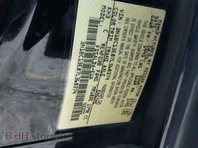 2007 NISSAN VERSA - VIN: 3N1BC13E87L368374 - Фото 10