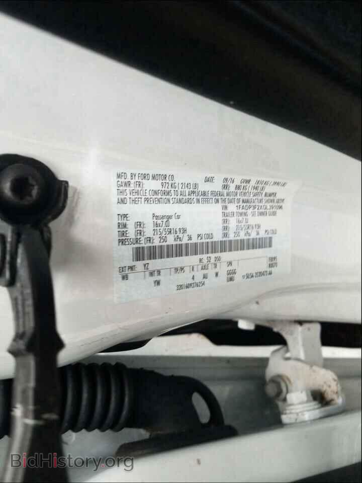 2016 FORD FOCUS - VIN: 1FADP3F2XGL391096 - Фото 10