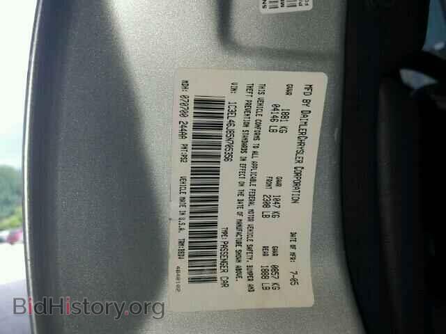 2005 CHRYSLER SEBRING - VIN: 1C3EL46J85N705356 - Фото 10