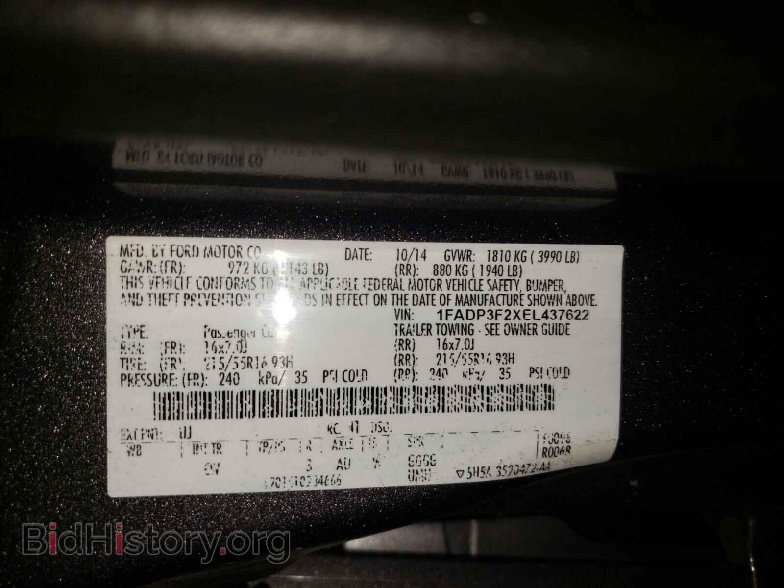 2014 FORD FOCUS - VIN: 1FADP3F2XEL437622 - Photo 10