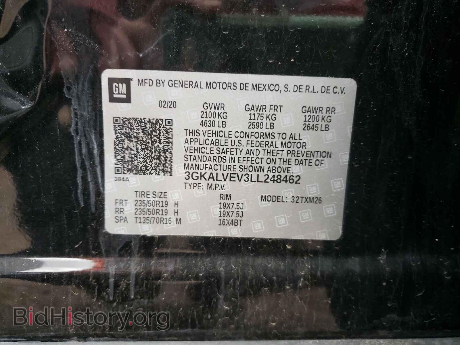 2020 GMC TERRAIN - VIN: 3GKALVEV3LL248462 - Фото 10