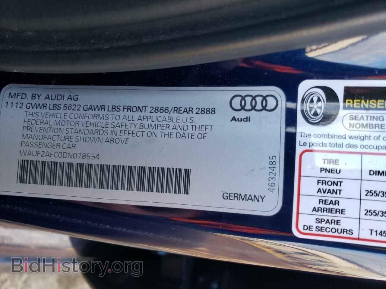 2013 AUDI S6/RS6 - VIN: WAUF2AFC0DN078554 - Photo 10