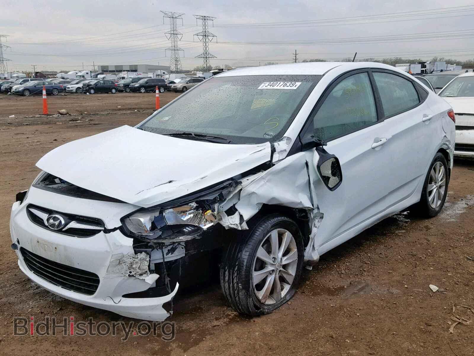 2013 HYUNDAI ACCENT - VIN: KMHCU4AE6DU355543 - Фото 2