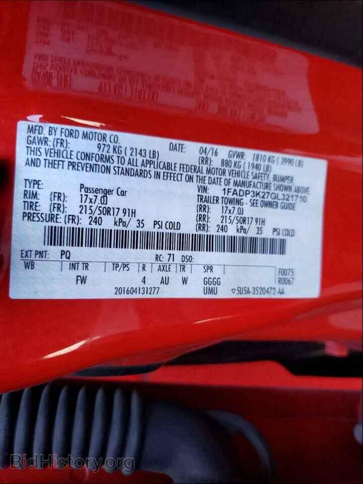 2016 FORD FOCUS - VIN: 1FADP3K27GL321710 - Photo 10
