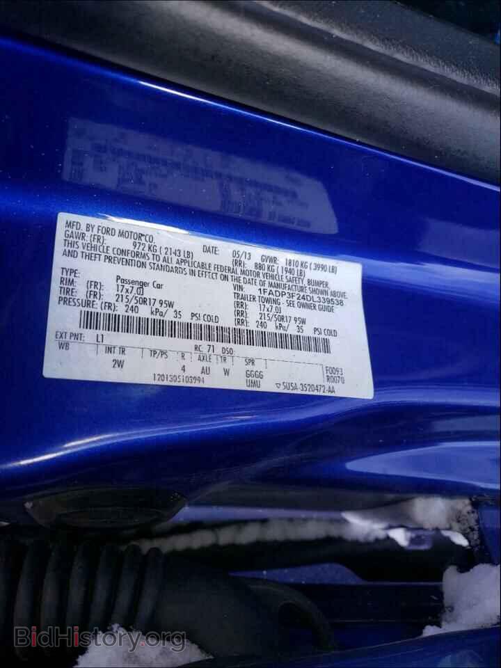 2013 FORD FOCUS - VIN: 1FADP3F24DL339538 - Фото 10