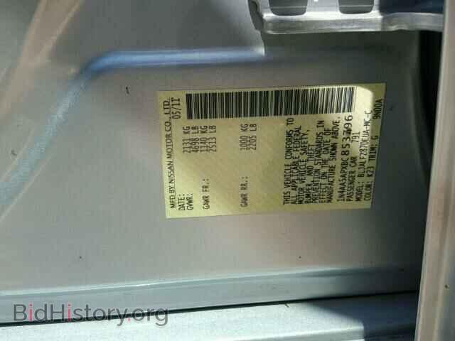 2011 NISSAN MAXIMA - VIN: 1N4AA5APXBC853796 - Фото 10