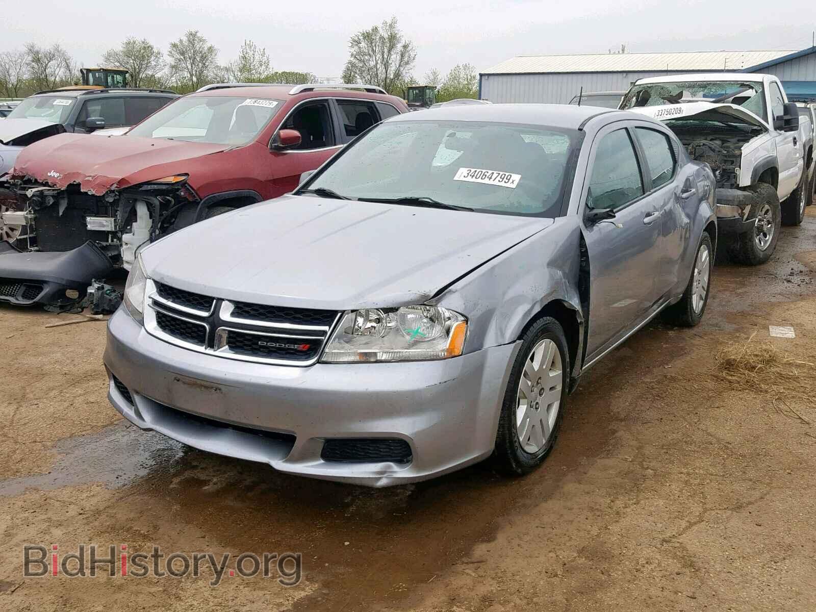 2014 DODGE AVENGER - VIN: 1C3CDZAB4EN199445 - Фото 2