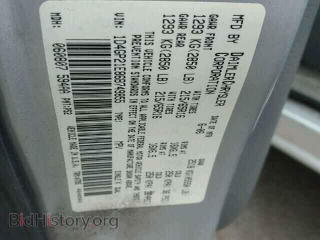 2006 DODGE CARAVAN - VIN: 1D4GP21E86B749855 - Photo 10