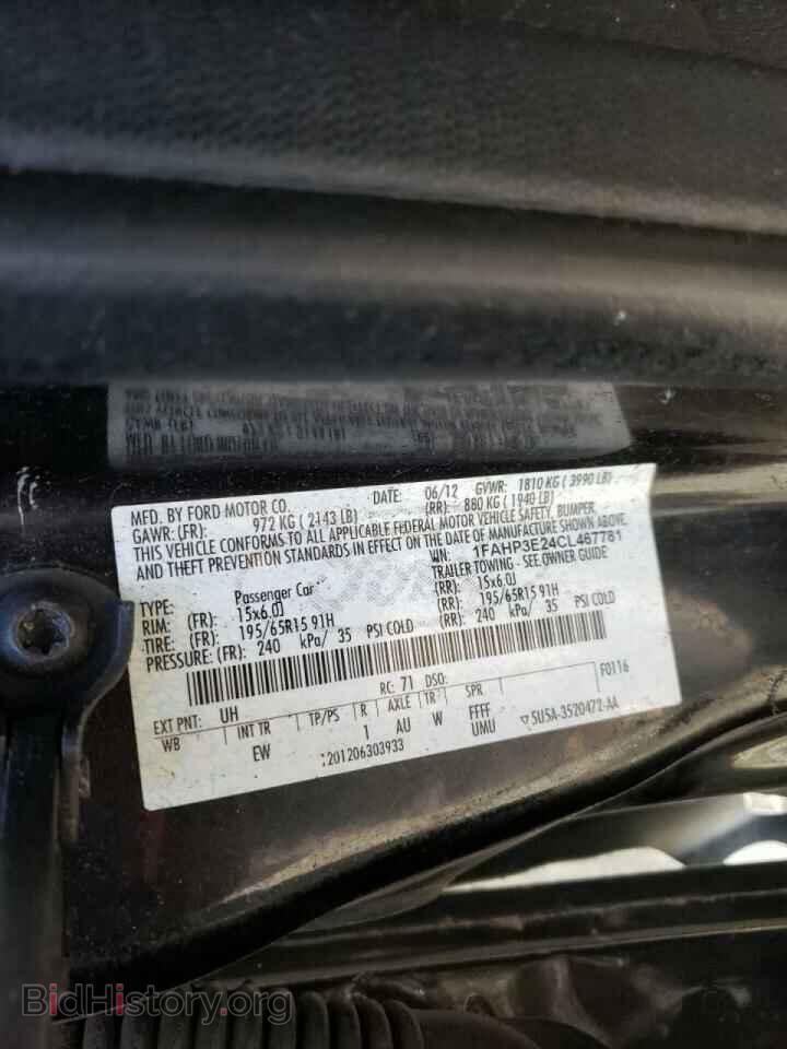 2012 FORD FOCUS - VIN: 1FAHP3E24CL467781 - Фото 10