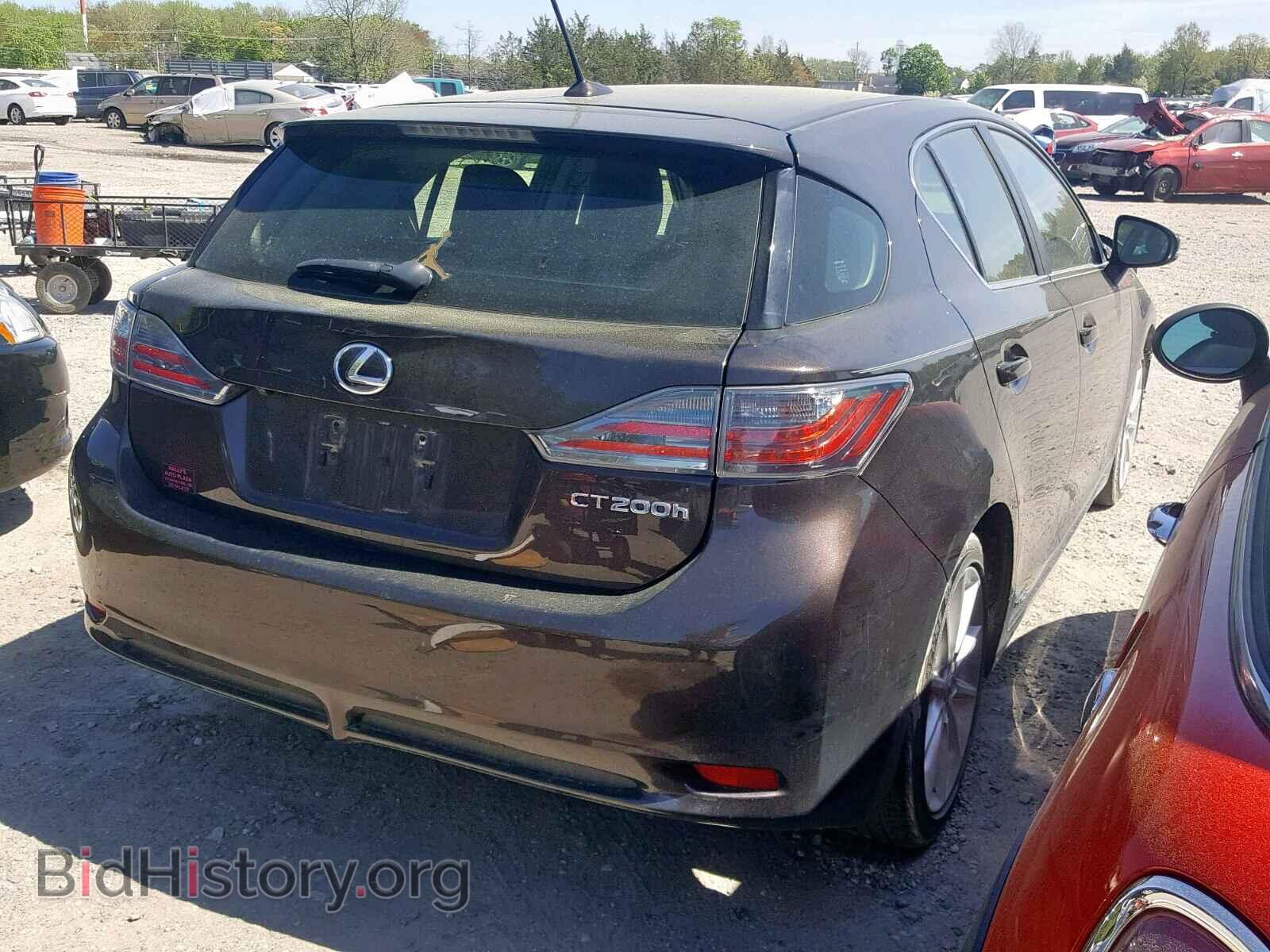 2012 LEXUS CT 200 - VIN: JTHKD5BH9C2075493 - Фото 4