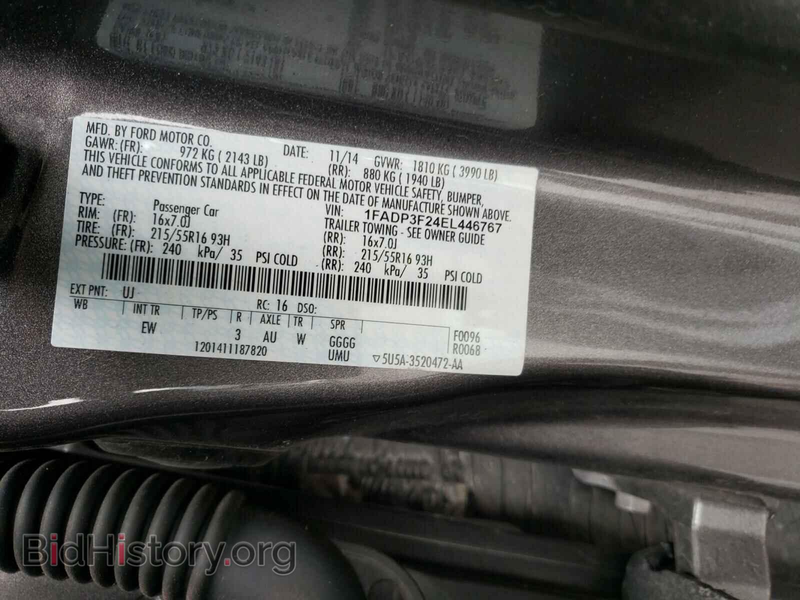 2014 FORD FOCUS - VIN: 1FADP3F24EL446767 - Photo 10