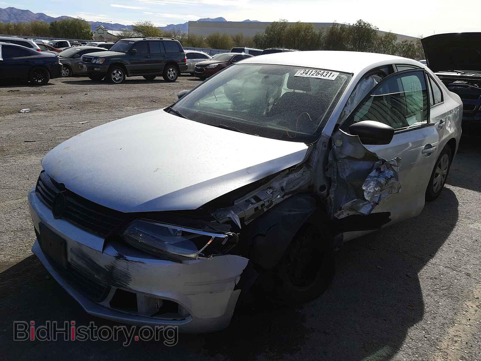 2014 VOLKSWAGEN JETTA - VIN: 3VW2K7AJ3EM392394 - Фото 2