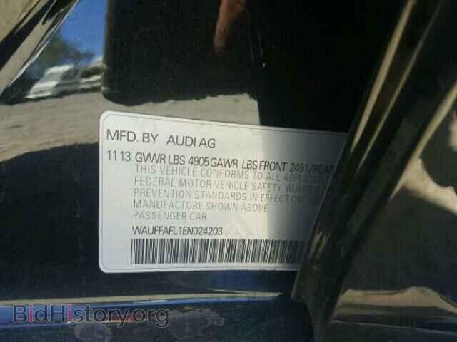 2014 AUDI A4 - VIN: WAUFFAFL1EN024203 - Фото 10