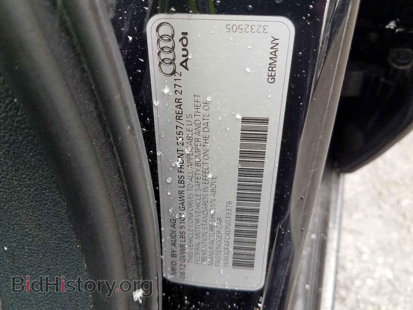 2013 AUDI A6 - VIN: WAUGFAFC4DN039376 - Photo 10