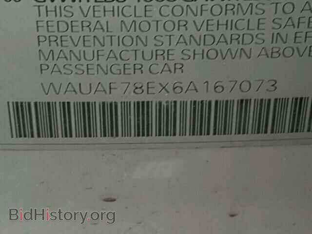 2006 AUDI A4 - VIN: WAUAF78EX6A167073 - Фото 10