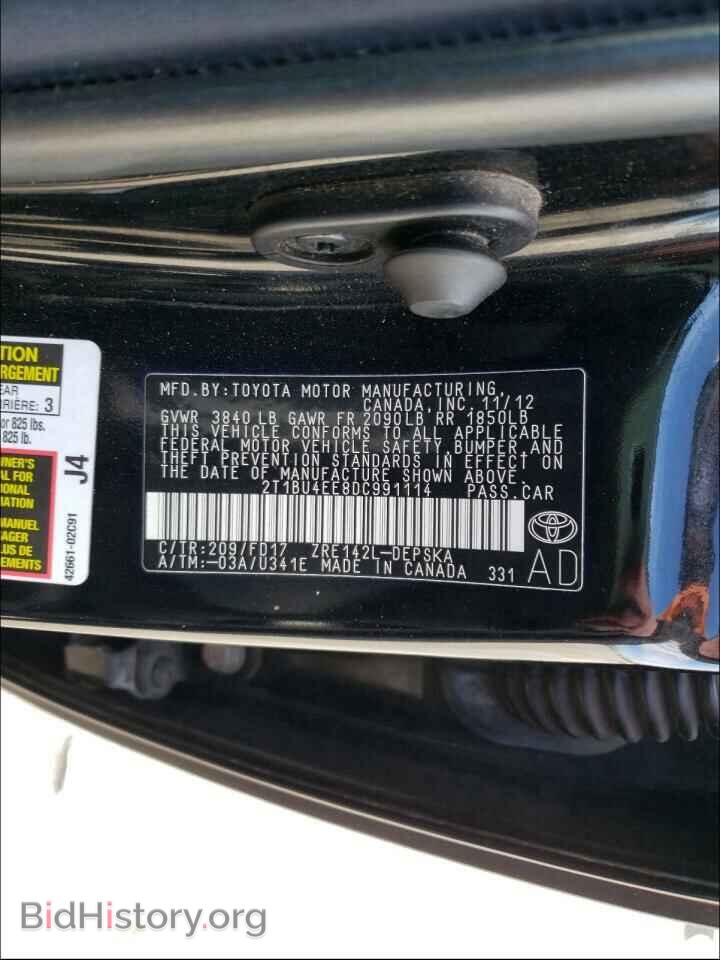 2013 TOYOTA COROLLA - VIN: 2T1BU4EE8DC991114 - Фото 10
