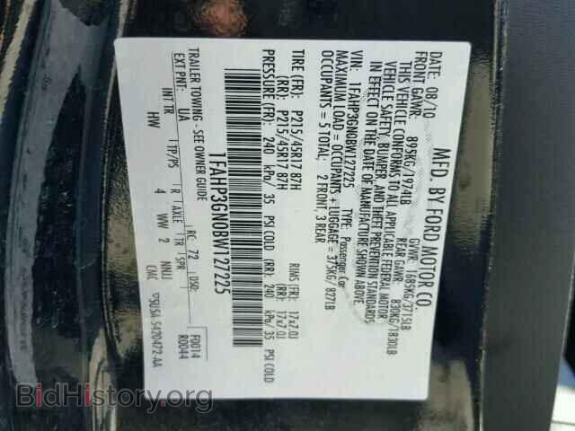 2011 FORD FOCUS - VIN: 1FAHP3GN0BW127225 - Фото 10