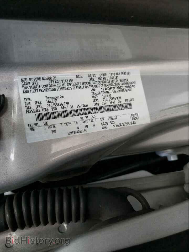 2013 FORD FOCUS - VIN: 1FADP3F20DL305340 - Photo 10