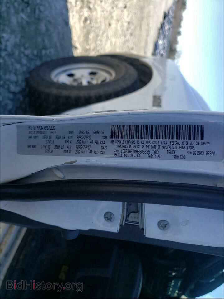 2017 RAM 1500 - VIN: 1C6RR6FT0HS805635 - Фото 10