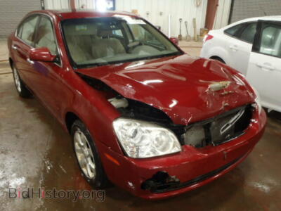 2007 Kia OPTIMA Optima LX/, темно-бордовый — VIN KNAGE123575113840, Copart