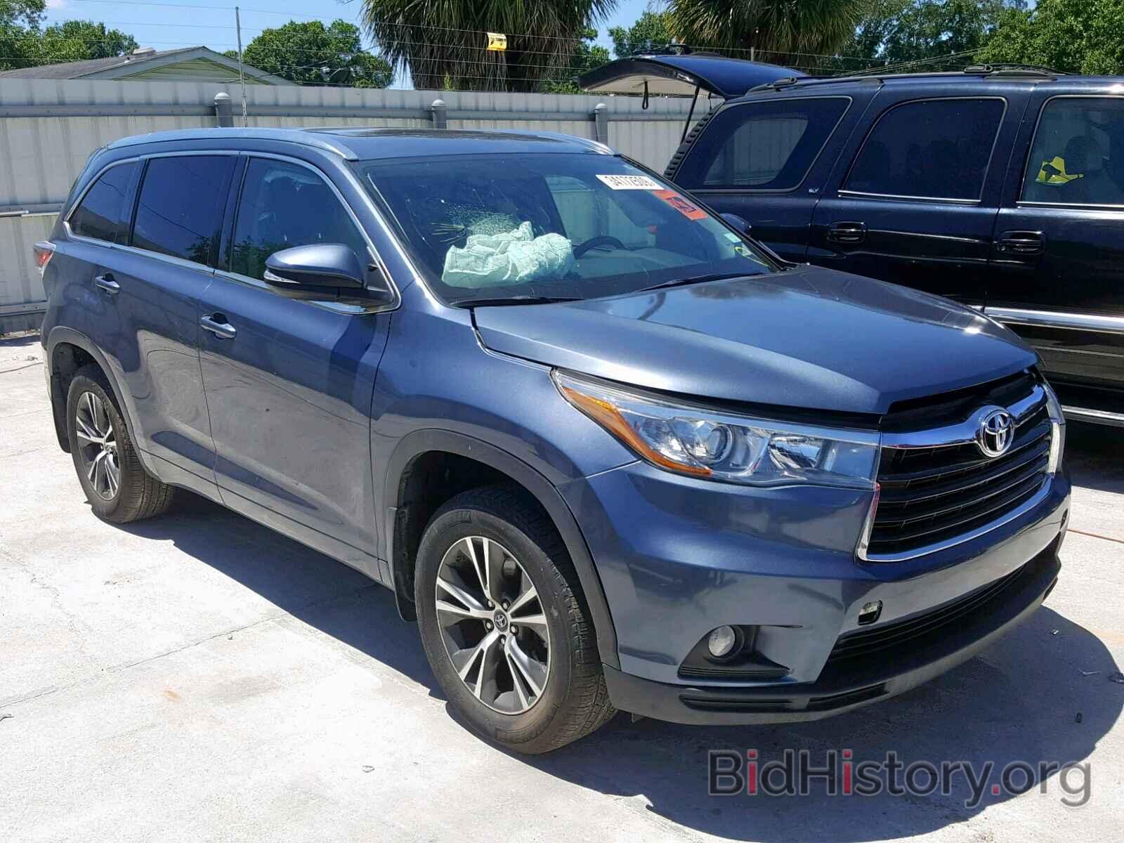 Photo 5TDJKRFHXGS321048 - TOYOTA HIGHLANDER 2016