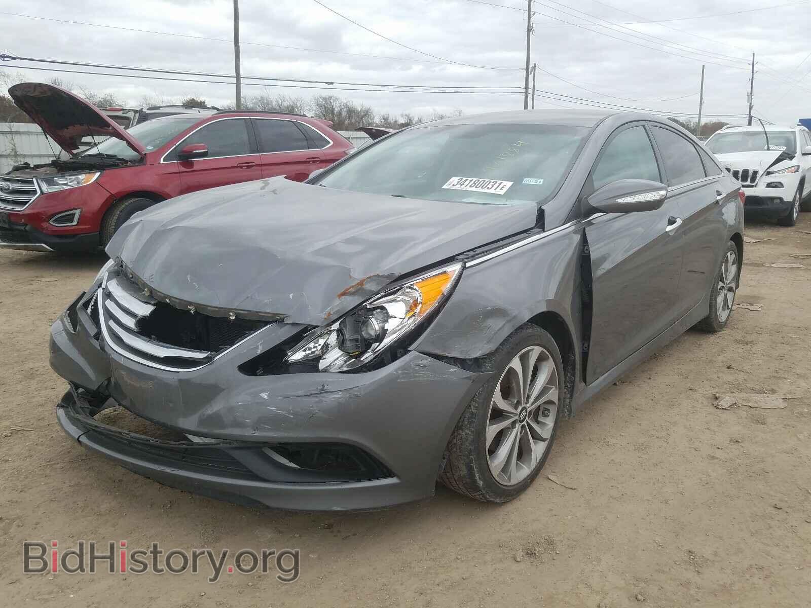 2014 HYUNDAI SONATA - VIN: 5NPEC4AC6EH931884 - Фото 2