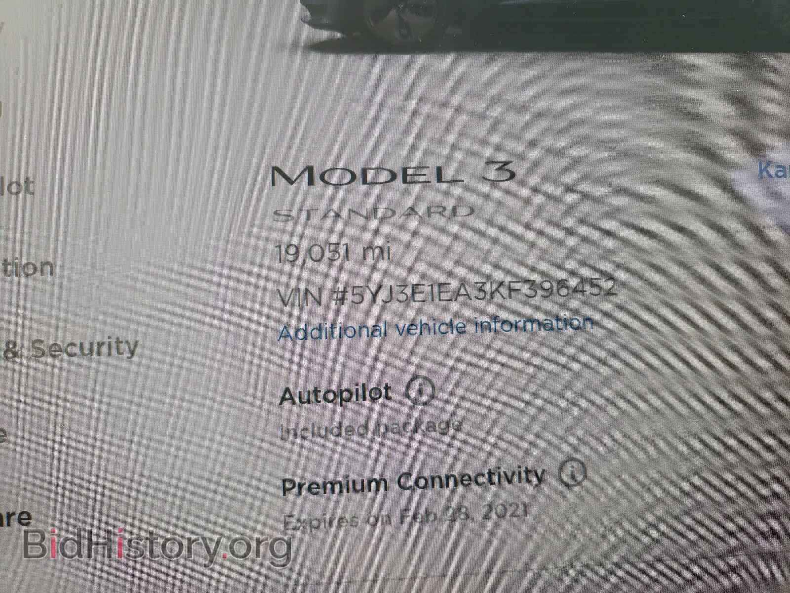 2019 TESLA MODEL 3 - VIN: 5YJ3E1EA3KF396452 - Photo 8