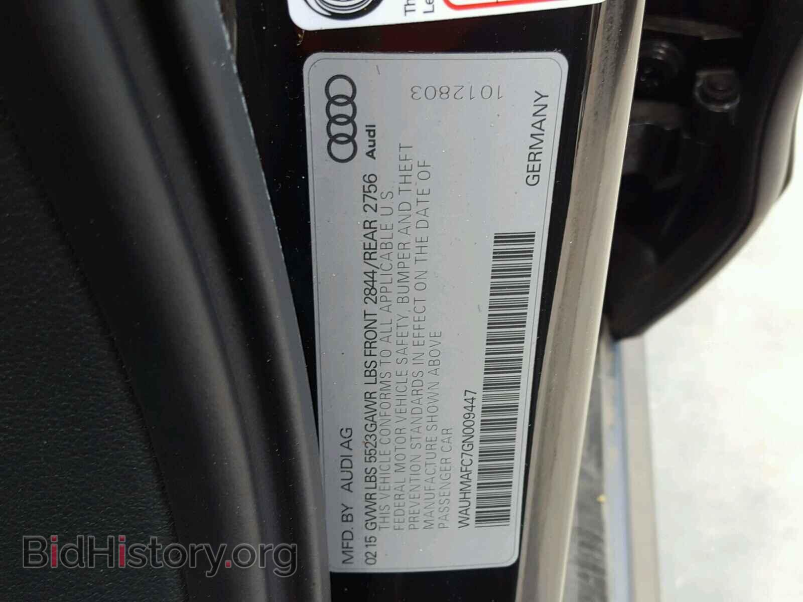 2016 AUDI A6 - VIN: WAUHMAFC7GN009447 - Фото 10
