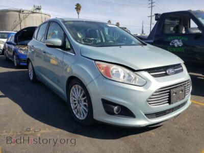 2014 Ford CMAX C-Max Prem, green — VIN 1FADP5CU4EL511182, Copart