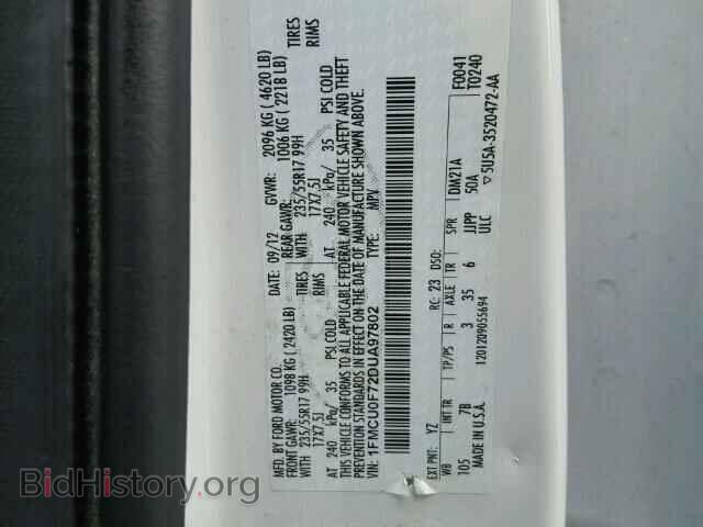 2013 FORD ESCAPE - VIN: 1FMCU0F72DUA97802 - Фото 10