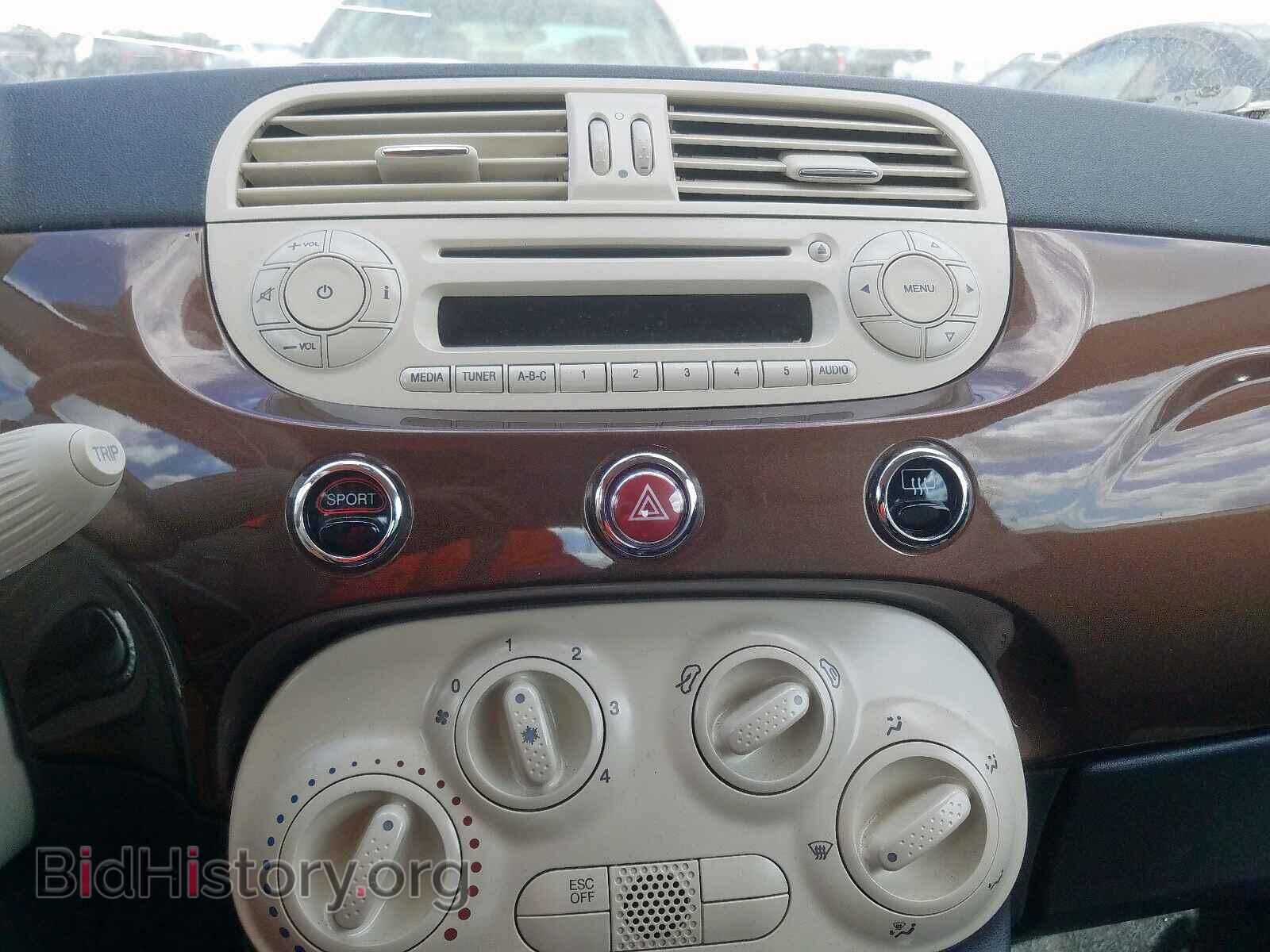 2012 FIAT 500 - VIN: 3C3CFFAR3CT352190 - Фото 9