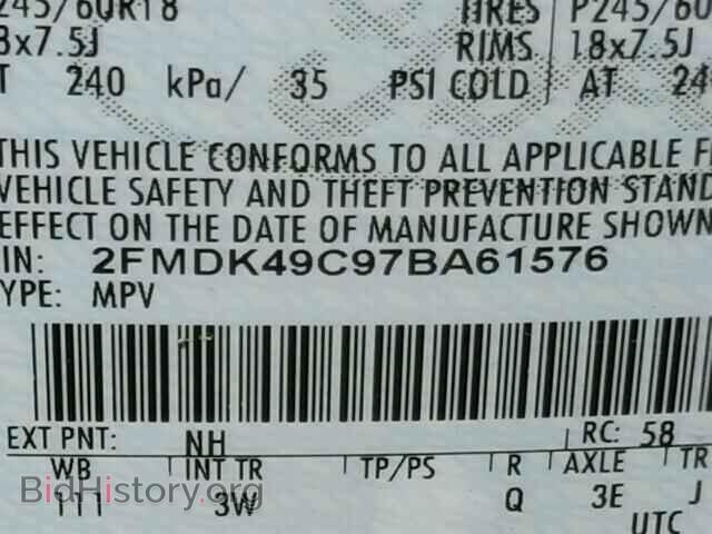 2007 FORD EDGE - VIN: 2FMDK49C97BA61576 - Фото 10