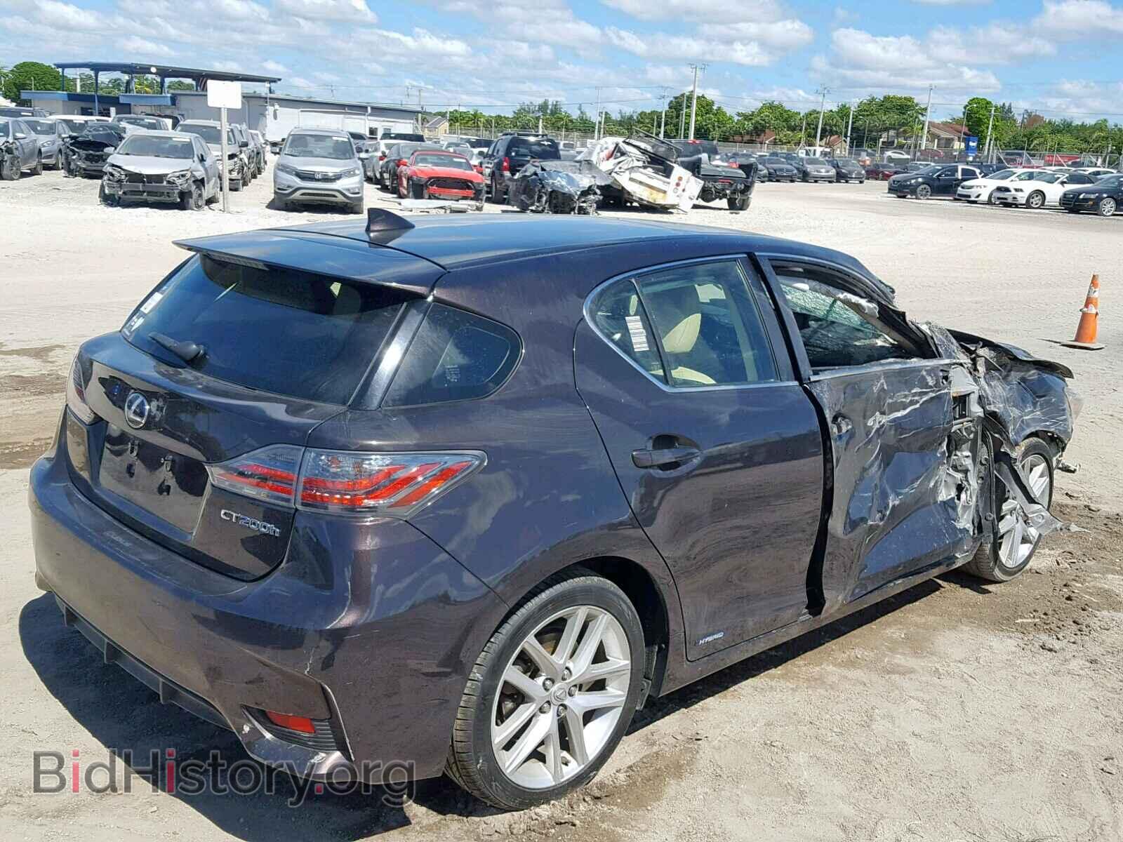 2014 LEXUS CT 200 - VIN: JTHKD5BH1E2176191 - Фото 4